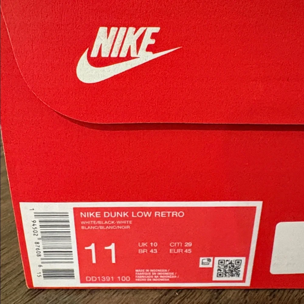 NIB [Nike] Dunk Low-Top “Pandas” Shoes Athletic Sneakers Men’s 11 / W 12.5 - Picture 14 of 15